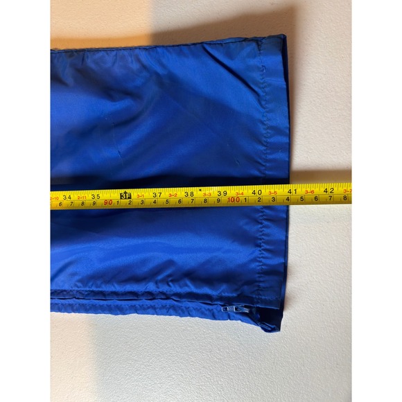 Vintage‎ Nike Blue Windbreaker Pants Nylon Track Pants Mens Medium Zip Bottom - Picture 9 of 9